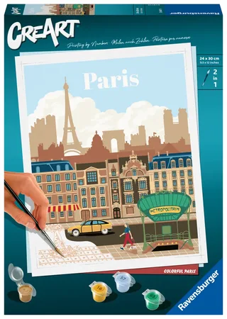 Puzzle Peinture au Numéro - CréArt - Paris de Ravensburger – photo du produit 2 sur 2