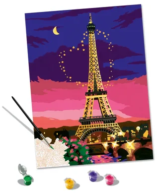 Puzzle Peinture au Numéro - CréArt - Paris City of Love fra Ravensburger – produktbillede 1 af 2