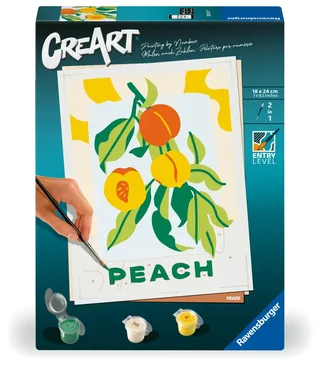 Puzzle Peinture au Numéro - CréArt - Peach de Ravensburger – photo du produit 2 sur 2