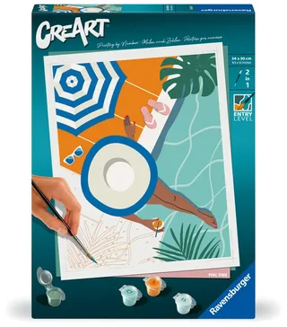 Puzzle Peinture au Numéro - CréArt - Pool Time de Ravensburger – photo du produit 2 sur 2
