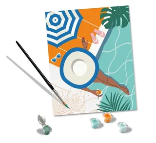 Puzzle Peinture au Numéro - CréArt - Pool Time de Ravensburger – photo du produit 1 sur 2
