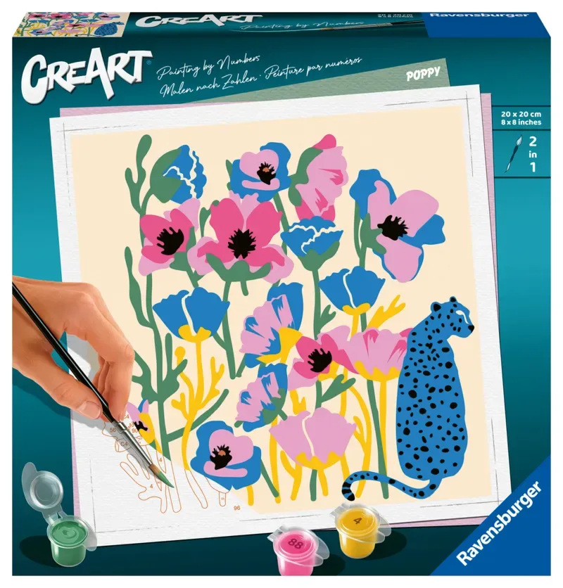 Puzzle Peinture au Numéro - CréArt - Poppy - Jolane Edition by Ravensburger – product photo 2 of 2