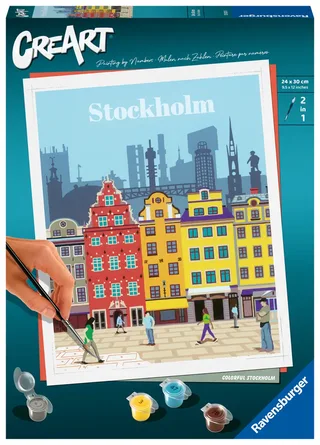 Puzzle Peinture au Numéro - CréArt - Stockholm by Ravensburger – product photo 2 of 2