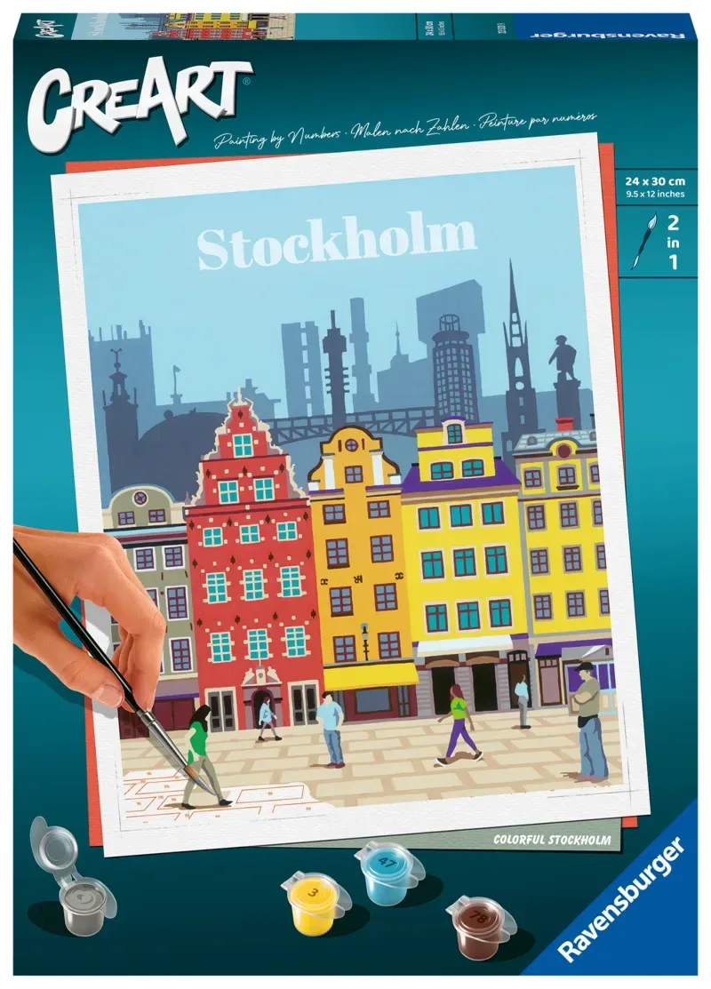 Puzzle Peinture au Numéro - CréArt - Stockholm by Ravensburger – product photo 2 of 2