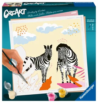 Puzzle Peinture au Numéro - CréArt - Zèbre - Jolane Edition by Ravensburger – product photo 2 of 2