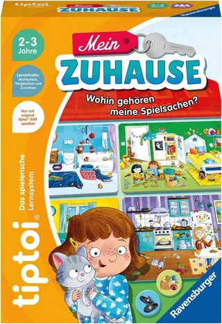 Puzzle tiptoi® Mein Zuhause, Puzzleteile, Made in Europe van Ravensburger in Meerkleurig – productfoto 1 van 3