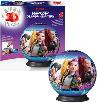 Puzzleball K-Pop Demon Hunters, 72 Puzzleteile, Made in Europe från Ravensburger i Flerfärgad – produktbild 4 av 5