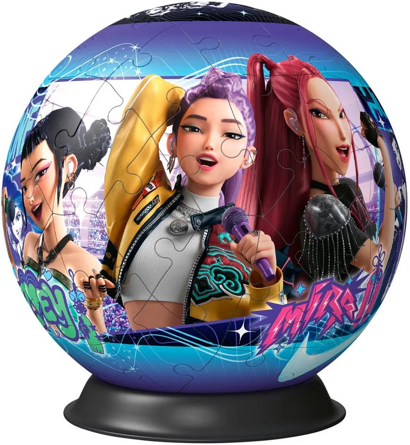 Puzzleball K-Pop Demon Hunters, 72 Puzzleteile, Made in Europe från Ravensburger i Flerfärgad – produktbild 3 av 5