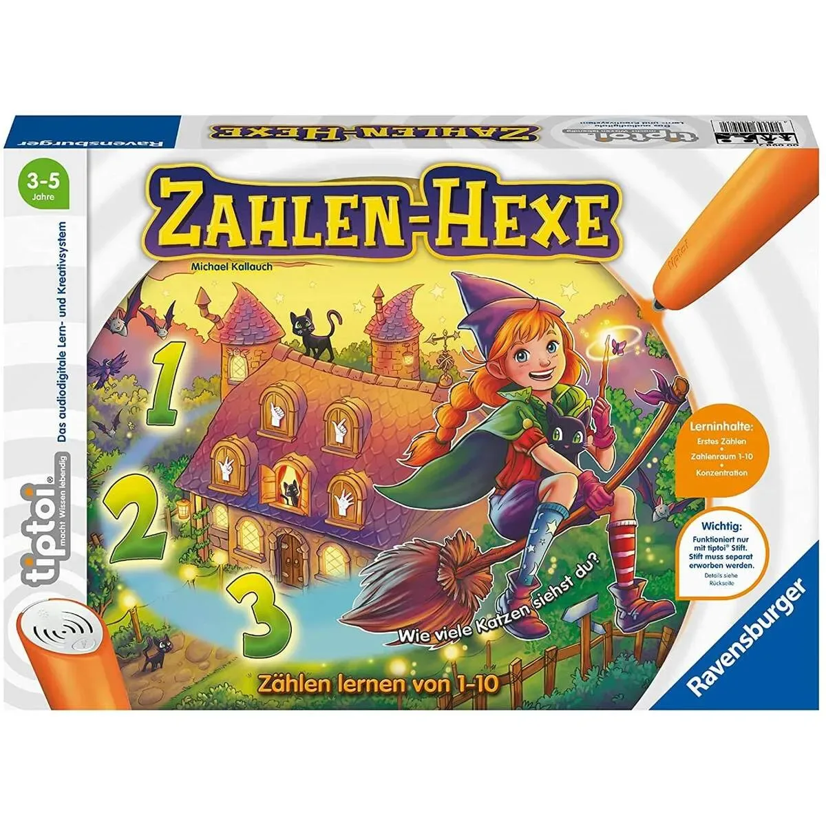 RAVENSBURGER 000098 tiptoi® Zahlen-Hexe D von Ravensburger – Produktfoto