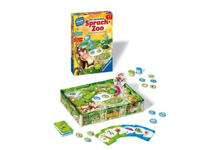 Spiel Der verdrehte Sprach-Zoo van Ravensburger – productfoto 2 van 3
