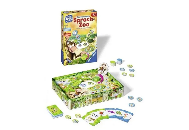 Spiel Der verdrehte Sprach-Zoo van Ravensburger – productfoto 3 van 3