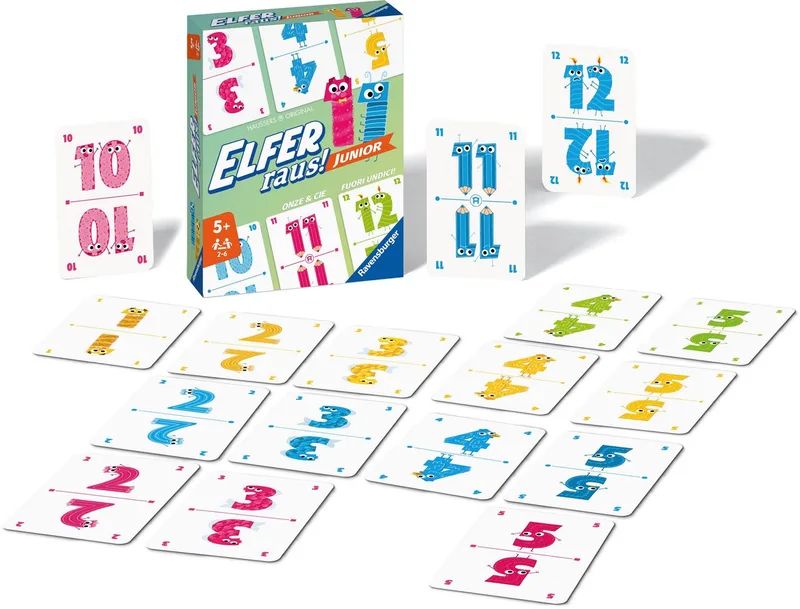 Spiel Elfer raus! Junior, Kinderspiel, Made in Europe von Ravensburger in Mehrfarbig – Produktfoto 4 von 4