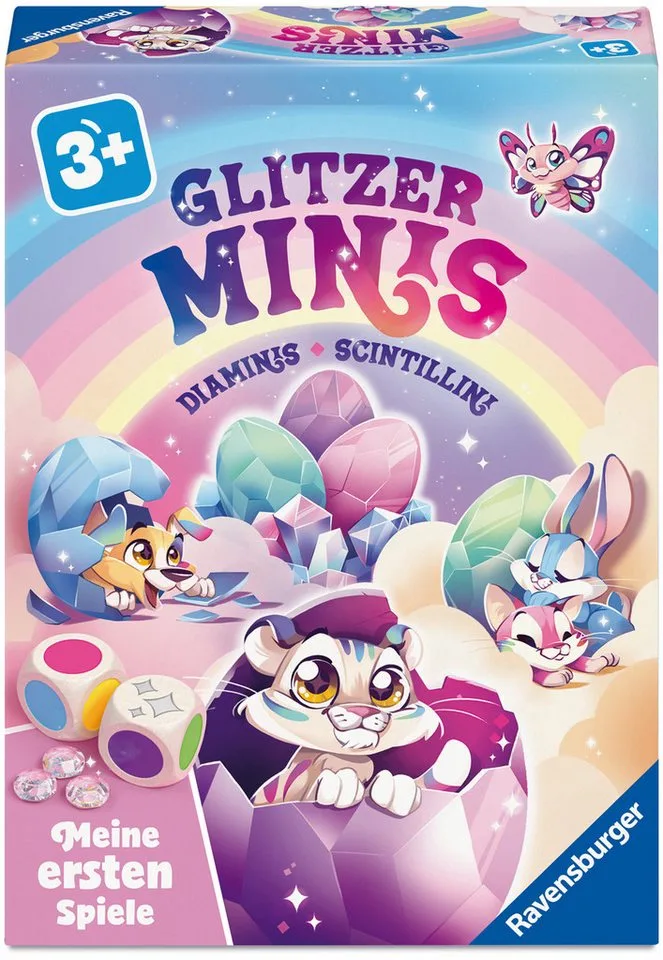 Spiel Glitzer Minis, Kinderspiel, Made in Europe von Ravensburger in Mehrfarbig – Produktfoto 1 von 3