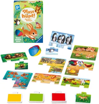 Spiel Hase hüpf!, Kinderspiel, Made in Europe fra Ravensburger i Flerfarvet – produktbillede 2 af 3