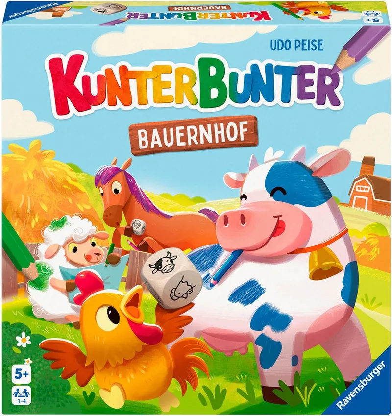 Spiel Kunterbunter Bauernhof, Kinderspiel, Made in Europe by Ravensburger in Multicolour – product photo