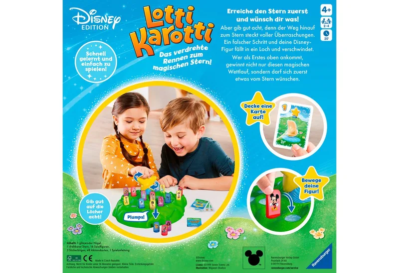 Spiel Lotti Karotti - Disney Edition, Kinderspiel, Made in Europe de Ravensburger en Multicolore – photo du produit 2 sur 5