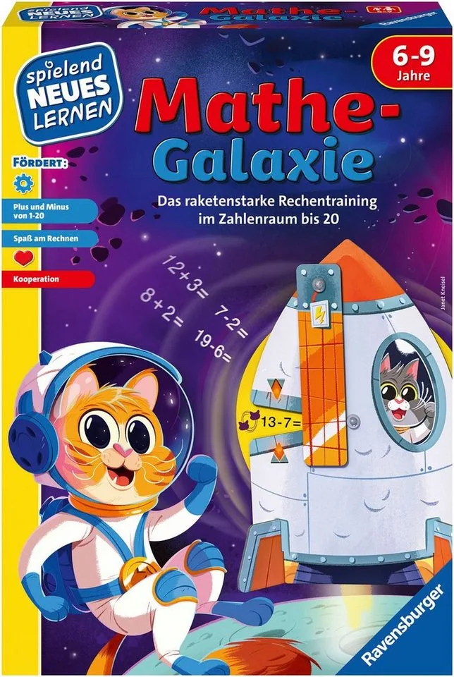 Spiel Mathe-Galaxie, Made in Europe fra Ravensburger i Flerfarvet – produktbillede 1 af 3