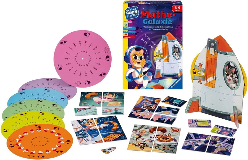 Spiel Mathe-Galaxie, Made in Europe fra Ravensburger i Flerfarvet – produktbillede 2 af 3