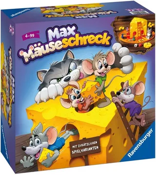 Spiel Max Mäuseschreck, Aktionsspiel, Made in Germany fra Ravensburger i Flerfarvet – produktbillede 2 af 4