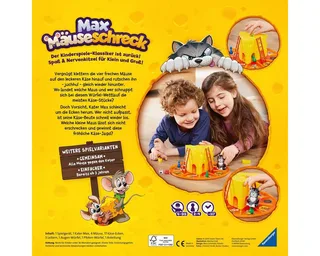 Spiel Max Mäuseschreck, Aktionsspiel, Made in Germany fra Ravensburger i Flerfarvet – produktbillede 3 af 4
