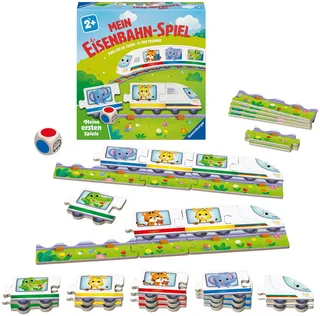 Spiel Mein Eisenbahn-Spiel, Kinderspiel, Made in Europe fra Ravensburger i Flerfarvet – produktbillede 2 af 3