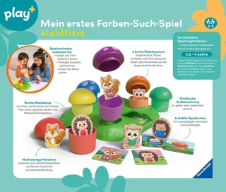 Mein erstes Farben-Suchspiel: Waldtiere van Ravensburger in Meerkleurig – productfoto 2 van 5