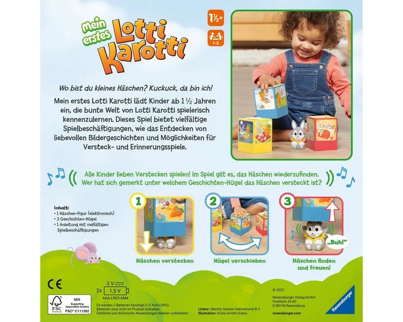 Spiel Mein erstes Lotti Karotti, Kleinkinderspiel, Made in Europe by Ravensburger in Multicolour – product photo 4 of 4