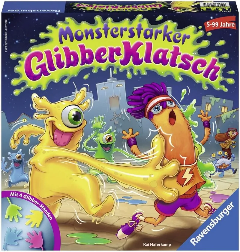 Spiel Monsterstarker Glibber-Klatsch, Made in Europe fra Ravensburger i Flerfarvet – produktbillede 1 af 5