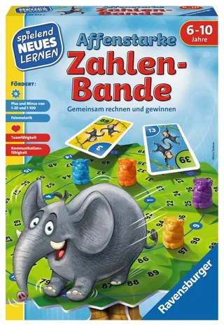 Spiel Neues Lernen Geschicklichkeitsspiel Affenstarke Zahlenbande 24973 fra Ravensburger – produktbillede 1 af 2