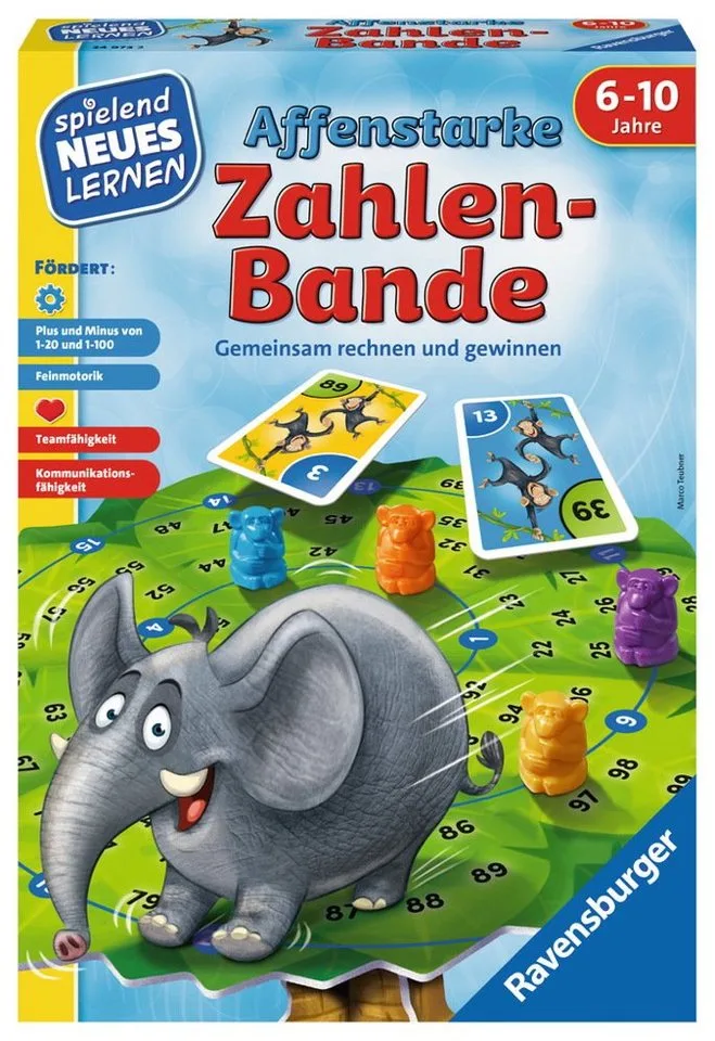 Spiel Neues Lernen Geschicklichkeitsspiel Affenstarke Zahlenbande 24973 fra Ravensburger – produktbillede 1 af 2