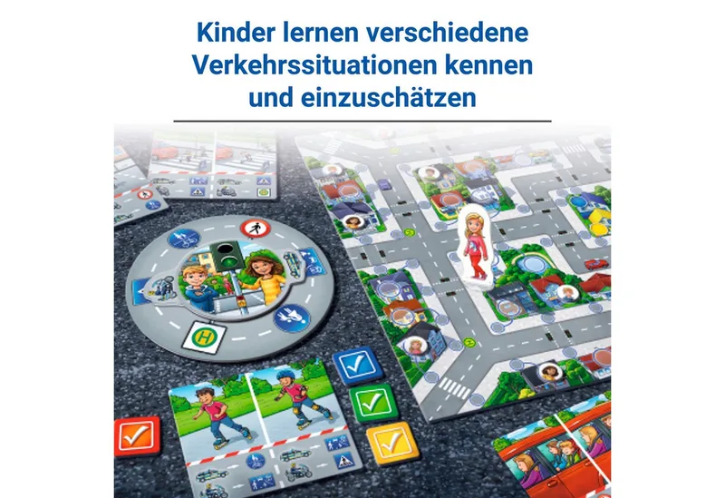 Spiel Rund um den Verkehr, Lernspiel, Made in Europe van Ravensburger in Meerkleurig – productfoto 3 van 5