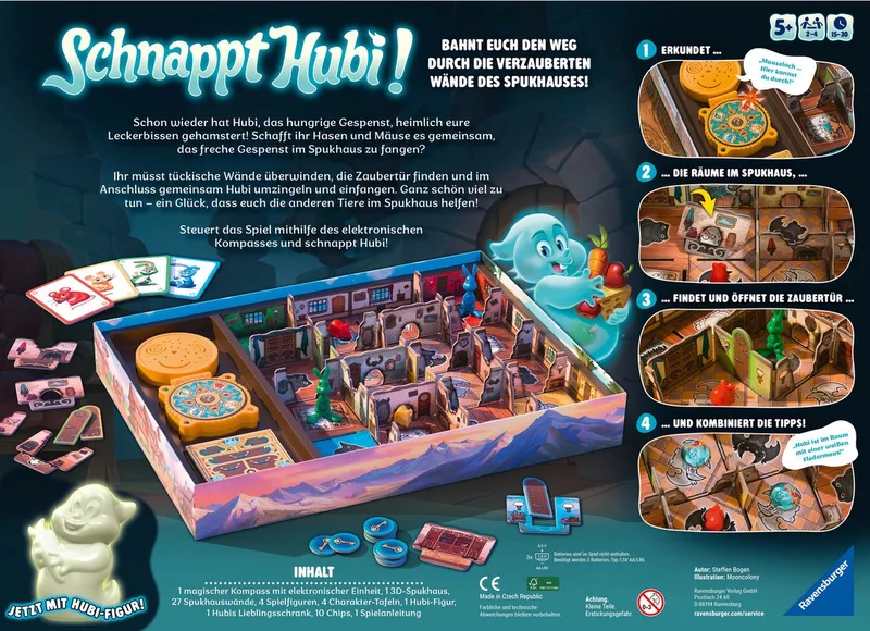 Spiel Schnappt Hubi!, Kinderspiel, Made in Europe van Ravensburger in Meerkleurig – productfoto 2 van 3