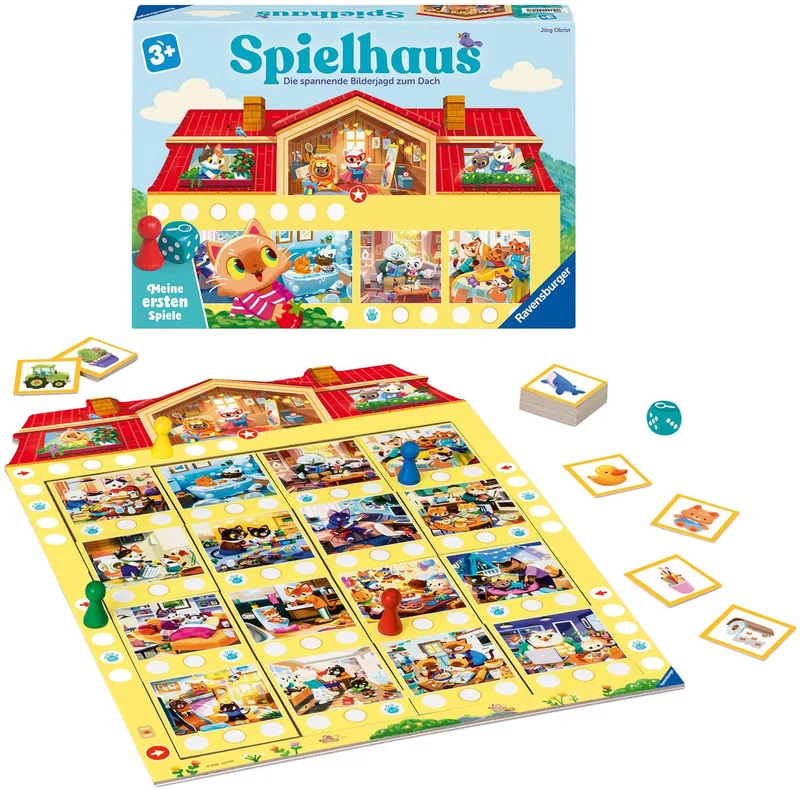 Spiel Spielhaus, Kinderspiel, Made in Europe van Ravensburger in Meerkleurig – productfoto 2 van 3