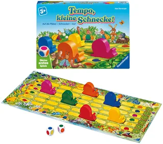 Spiel Tempo, kleine Schnecke!, Kinderspiel, Made in Europe van Ravensburger in Meerkleurig – productfoto 2 van 3