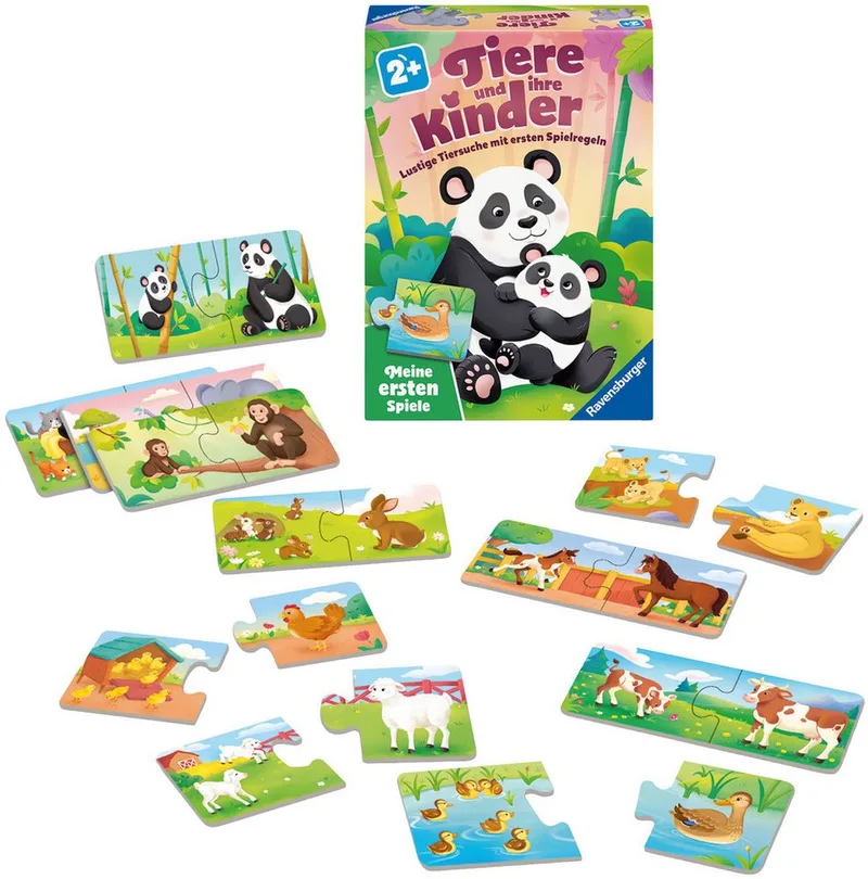 Spiel Tiere und ihre Kinder, Kinderspiel, Made in Europe von Ravensburger in Mehrfarbig – Produktfoto 2 von 3