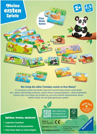 Spiel Tiere und ihre Kinder, Kinderspiel, Made in Europe von Ravensburger in Mehrfarbig – Produktfoto 3 von 3