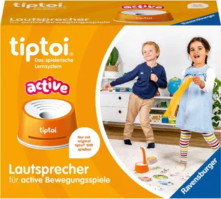 Spiel tiptoi® ACTIVE Lautsprecher, Bewegungsspiel, für den tiptoi®-Stift, Made in Europe van Ravensburger in Oranje – productfoto 2 van 2