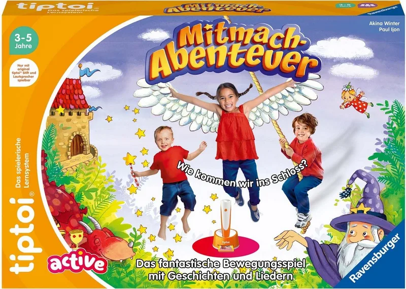Spiel tiptoi® ACTIVE Mitmach-Abenteuer, Bewegungsspiel, Made in Europe by Ravensburger in Multicolour – product photo 2 of 4