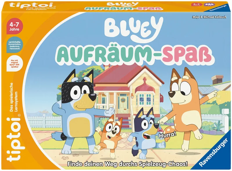 Spiel tiptoi® Bluey Aufräum-Spaß, Kinderspiel, Made in Europe de Ravensburger en Multicolore – photo du produit 1 sur 3