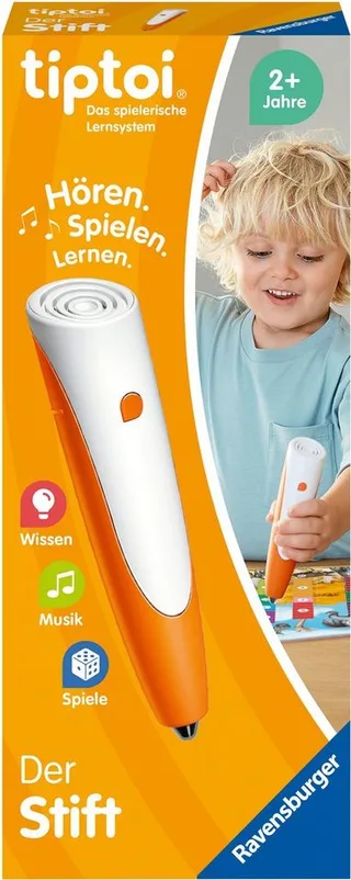 Spiel tiptoi® Der Stift, Made in Europe by Ravensburger in Orange, White – product photo 2 of 4