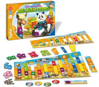 Spiel tiptoi® Der verrückte Rechen-Zoo, Made in Europe van Ravensburger in Meerkleurig – productfoto 1 van 3