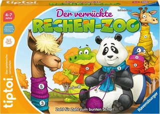 Spiel tiptoi® Der verrückte Rechen-Zoo, Made in Europe van Ravensburger in Meerkleurig – productfoto 3 van 3