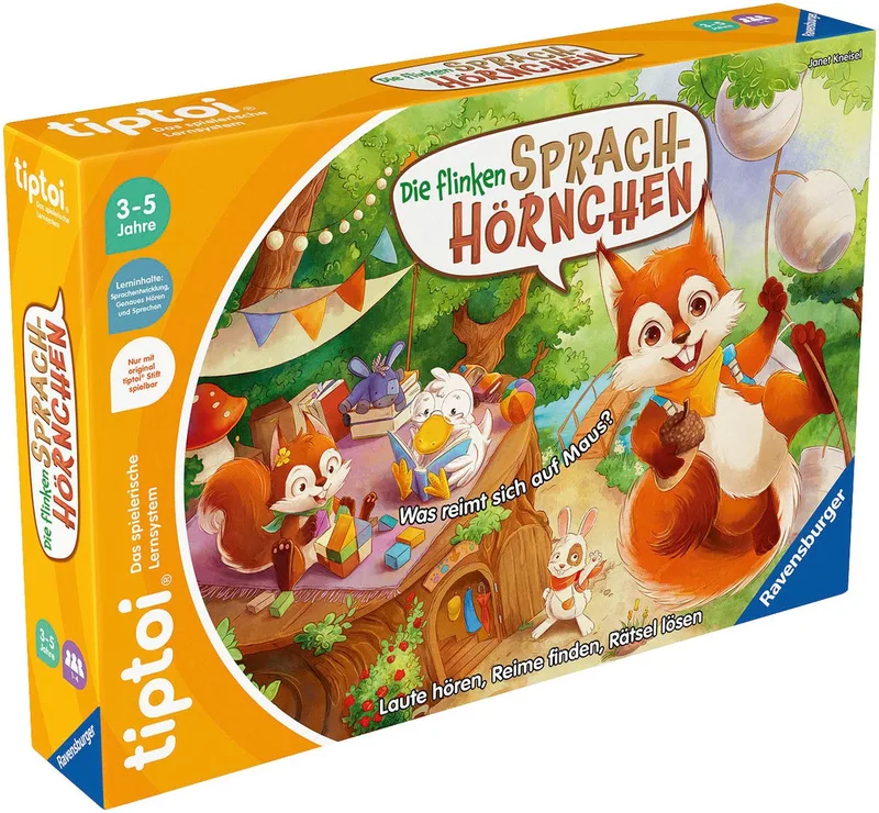 Spiel tiptoi® Die flinken Sprach-Hörnchen de Ravensburger en Multicolore – photo du produit 4 sur 4
