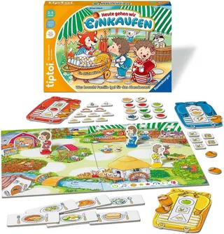 Spiel tiptoi® Heute gehen wir einkaufen, Made in Europe de Ravensburger en Multicolore – photo du produit 1 sur 4