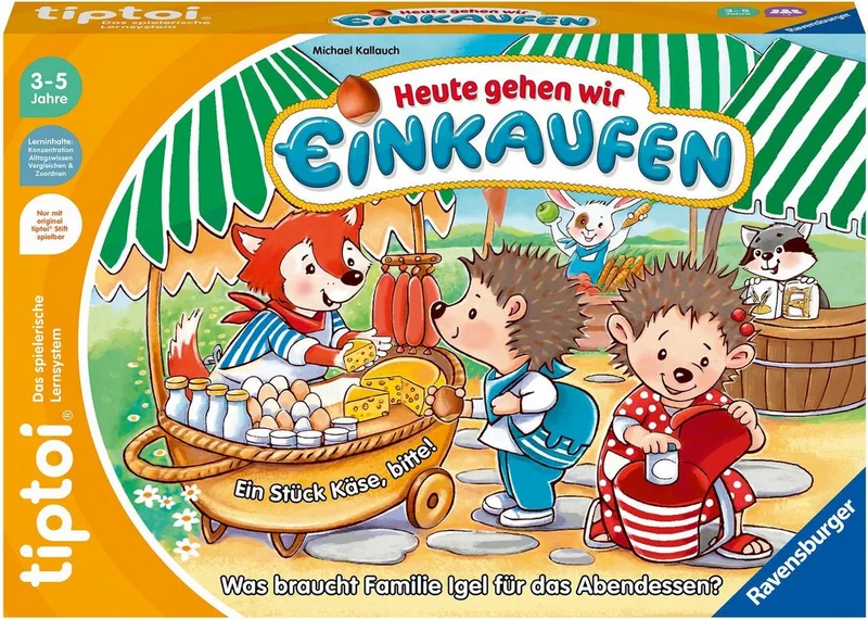 Spiel tiptoi® Heute gehen wir einkaufen, Made in Europe de Ravensburger en Multicolore – photo du produit 3 sur 4