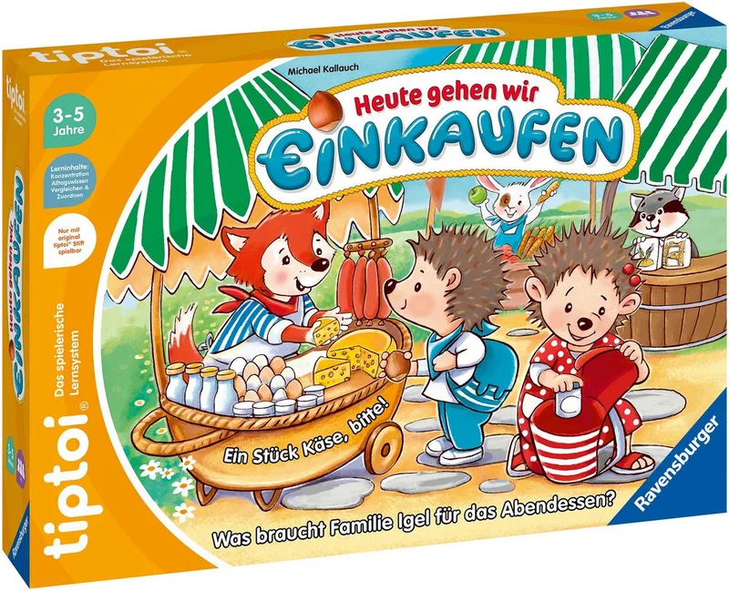 Spiel tiptoi® Heute gehen wir einkaufen, Made in Europe de Ravensburger en Multicolore – photo du produit 2 sur 4