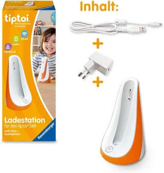 Spiel tiptoi® Ladestation für Stift, Made in Europe von Ravensburger in Orange, Weiß – Produktfoto 3 von 3