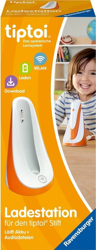 Spiel tiptoi® Ladestation für Stift, Made in Europe von Ravensburger in Orange, Weiß – Produktfoto 2 von 3