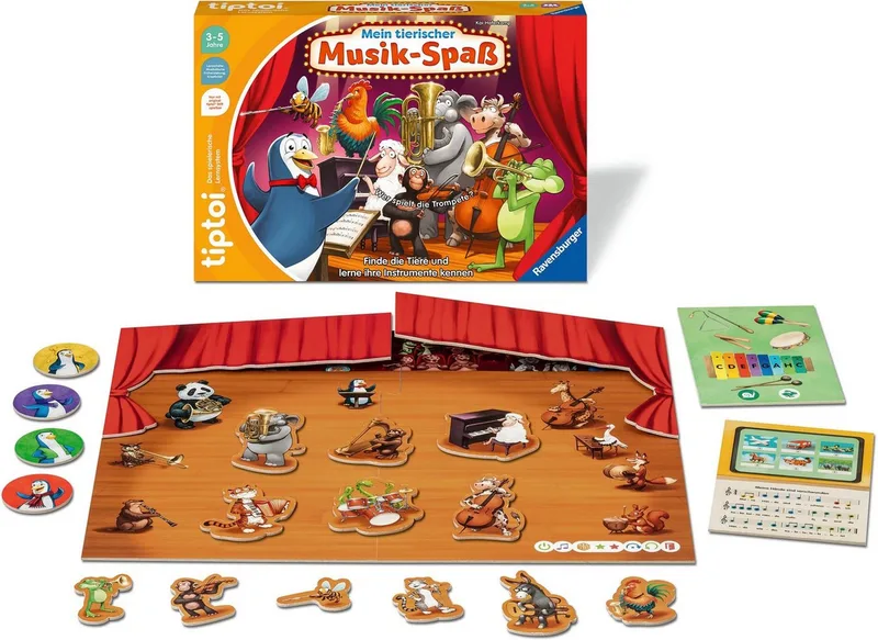 Spiel tiptoi® Mein tierischer Musik-Spaß, Kinderspiel, Made in Europe von Ravensburger in Mehrfarbig – Produktfoto 2 von 3