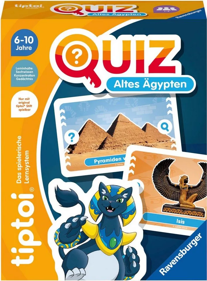 Spiel tiptoi® Quiz Altes Ägypten, Kinderspiel, Made in Europe by Ravensburger in Multicolour – product photo 1 of 3